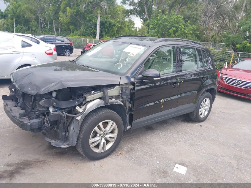 2017 Volkswagen Tiguan 2.0T/2.0T S VIN: WVGBV7AX8HK042250 Lot: 39909819