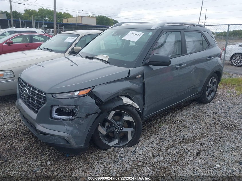 2022 Hyundai Venue Limited VIN: KMHRC8A33NU207418 Lot: 39909824