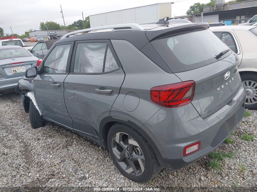 2022 Hyundai Venue Limited VIN: KMHRC8A33NU207418 Lot: 39909824