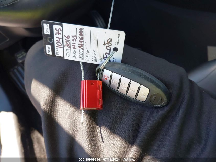 2016 Nissan Maxima 3.5 Sr VIN: 1N4AA6APXGC381547 Lot: 39909846