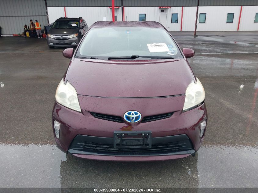 2013 Toyota Prius Three Se VIN: JTDKN3DU6D5610759 Lot: 39909884