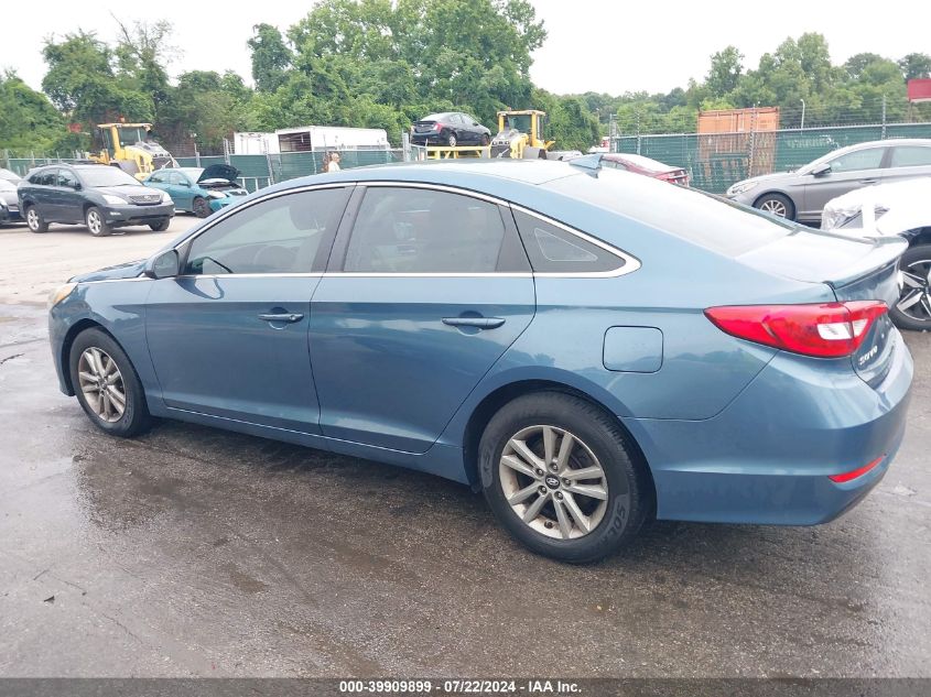 2017 Hyundai Sonata Se VIN: 5NPE24AF5HH482344 Lot: 39909899