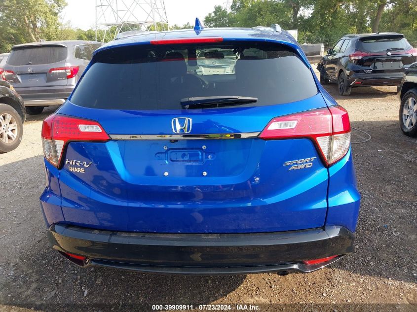 2021 Honda Hr-V Awd Sport VIN: 3CZRU6H15MM717115 Lot: 39909911
