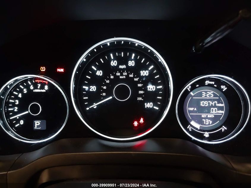 2016 Honda Hr-V Ex-L VIN: 3CZRU6H70GM726328 Lot: 39909951