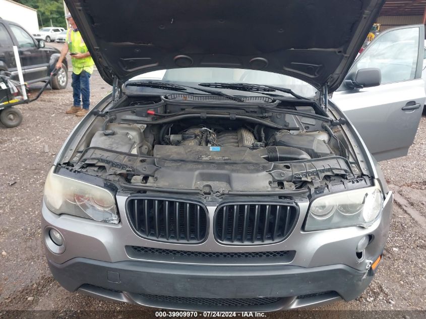 2009 BMW X3 xDrive30I VIN: WBXPC93409WJ26784 Lot: 39909970