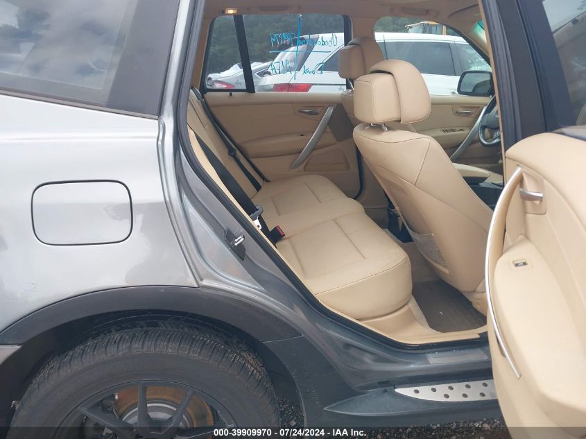 2009 BMW X3 xDrive30I VIN: WBXPC93409WJ26784 Lot: 39909970