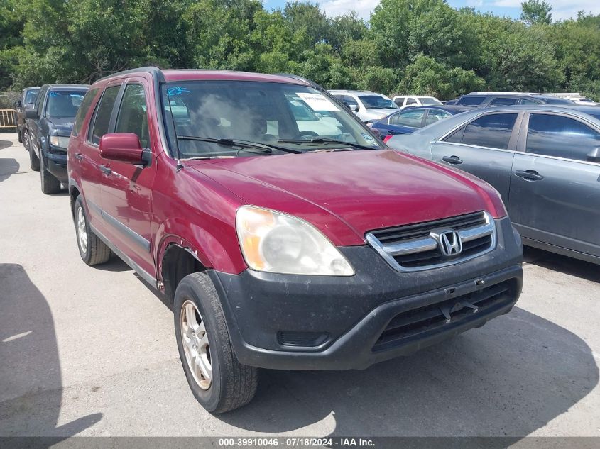 2003 Honda Cr-V Ex VIN: JHLRD78843C015542 Lot: 39910046