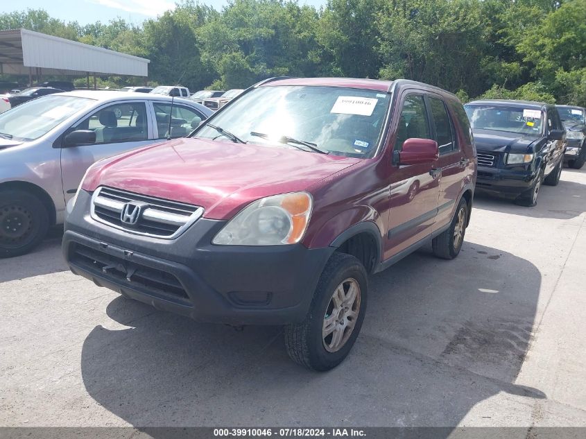 2003 Honda Cr-V Ex VIN: JHLRD78843C015542 Lot: 39910046