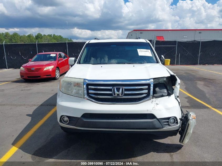 2012 Honda Pilot Ex-L VIN: 5FNYF3H56CB033805 Lot: 39910095