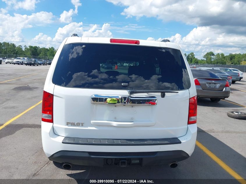 2012 Honda Pilot Ex-L VIN: 5FNYF3H56CB033805 Lot: 39910095