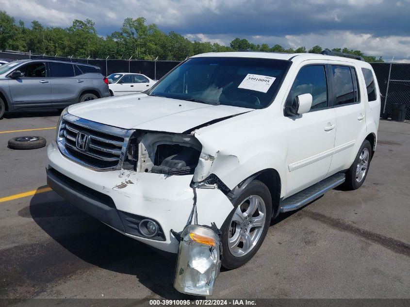 2012 Honda Pilot Ex-L VIN: 5FNYF3H56CB033805 Lot: 39910095