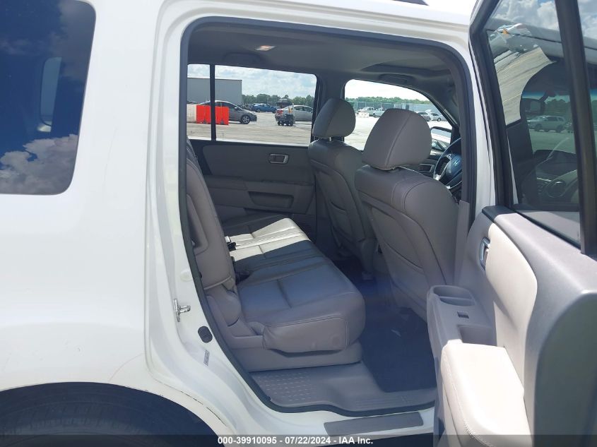 2012 Honda Pilot Ex-L VIN: 5FNYF3H56CB033805 Lot: 39910095