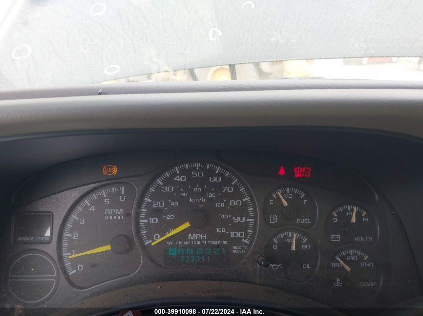 2000 Chevrolet Tahoe All New Lt VIN: 1GNEC13T0YJ198343 Lot: 39910098