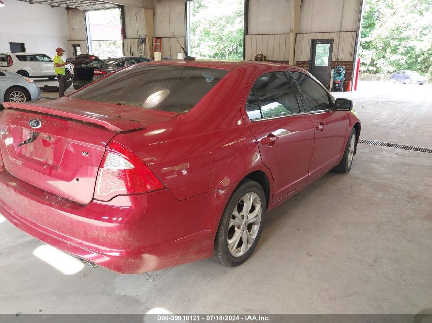 2012 Ford Fusion Se VIN: 3FAHP0HA4CR359499 Lot: 39910121