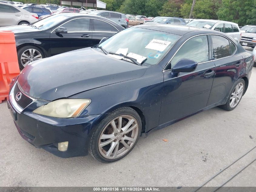 2007 Lexus Is 250 VIN: JTHBK262475049723 Lot: 39910136