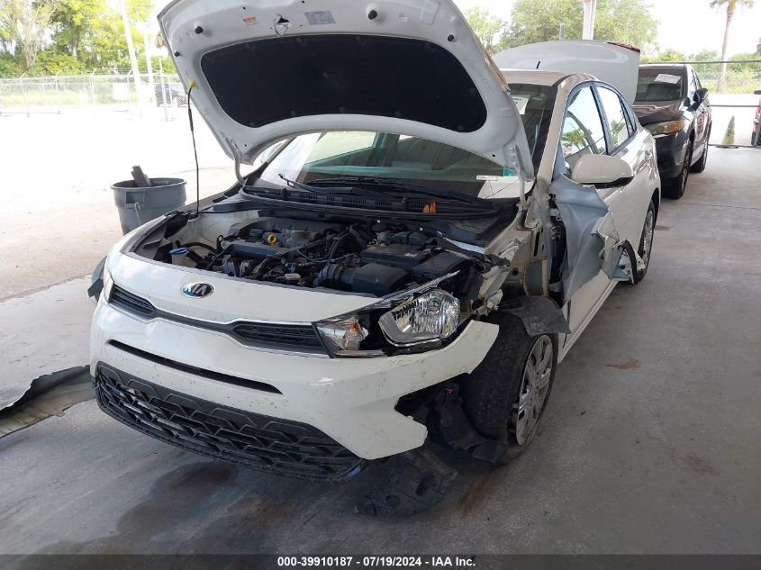 2021 Kia Rio Lx VIN: 3KPA24AD2ME387350 Lot: 39910187