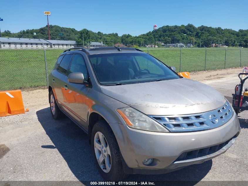 2004 Nissan Murano Sl VIN: JN8AZ08T54W218208 Lot: 39910218