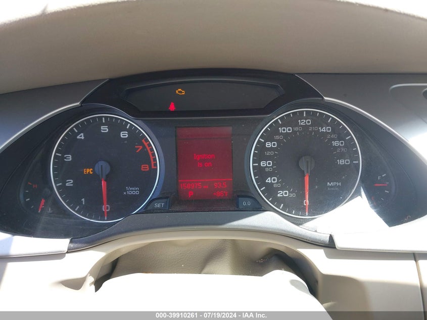 2009 Audi A4 2.0T Premium VIN: WAULF78K59A123016 Lot: 39910261