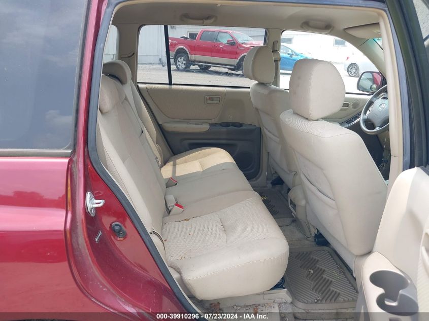 2004 Toyota Highlander V6 VIN: JTEEP21A040065579 Lot: 39910296