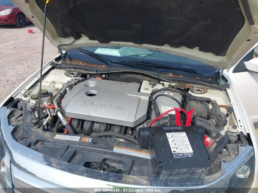 2010 Ford Fusion Hybrid VIN: 3FADP0L32AR365595 Lot: 39910338