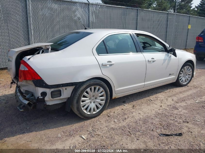 2010 Ford Fusion Hybrid VIN: 3FADP0L32AR365595 Lot: 39910338