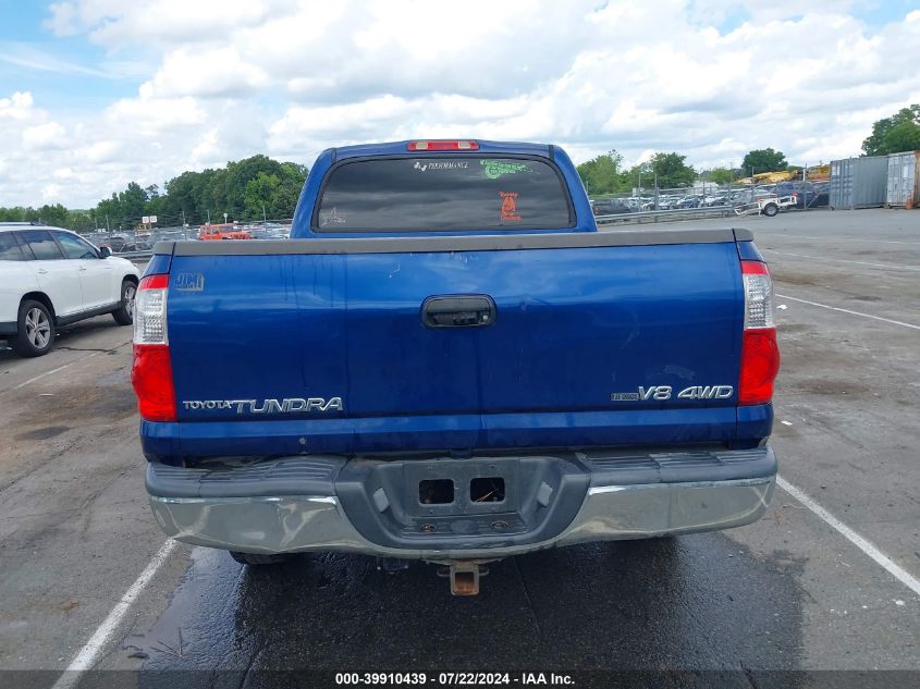 2006 Toyota Tundra Sr5 V8 VIN: 5TBDT44176S505955 Lot: 39910439