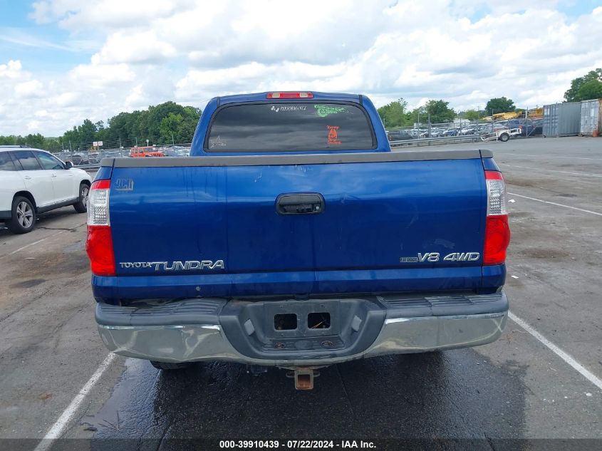 2006 Toyota Tundra Sr5 V8 VIN: 5TBDT44176S505955 Lot: 39910439