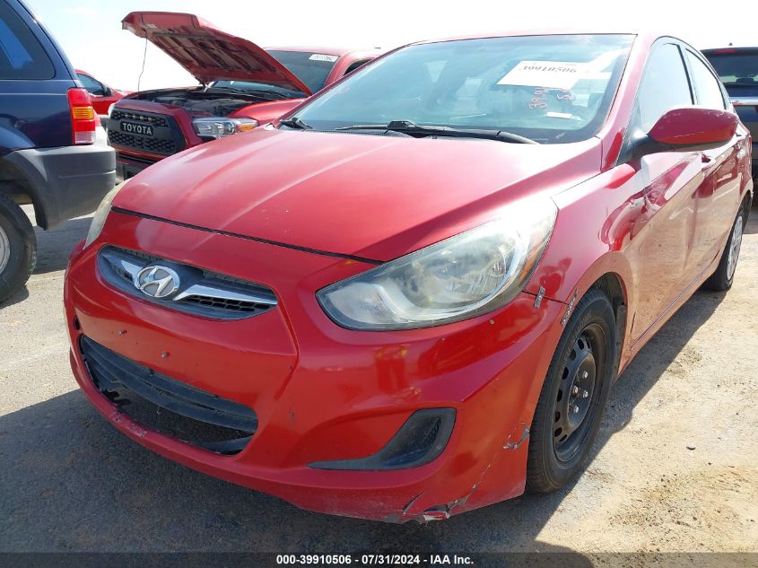 2014 Hyundai Accent Gls VIN: KMHCT4AE1EU706010 Lot: 39910506