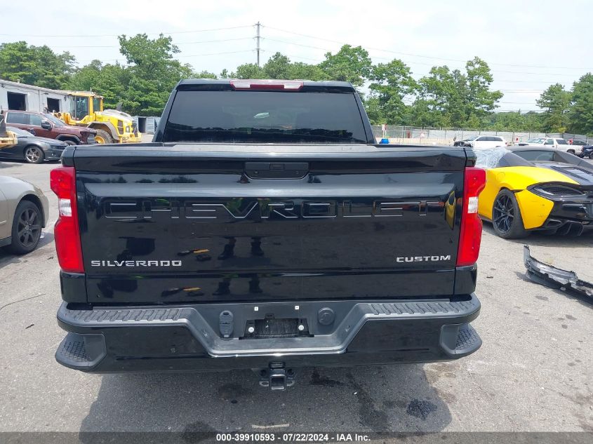 2021 Chevrolet Silverado 1500 4Wd Short Bed Custom VIN: 1GCPYBEK9MZ340763 Lot: 39910593