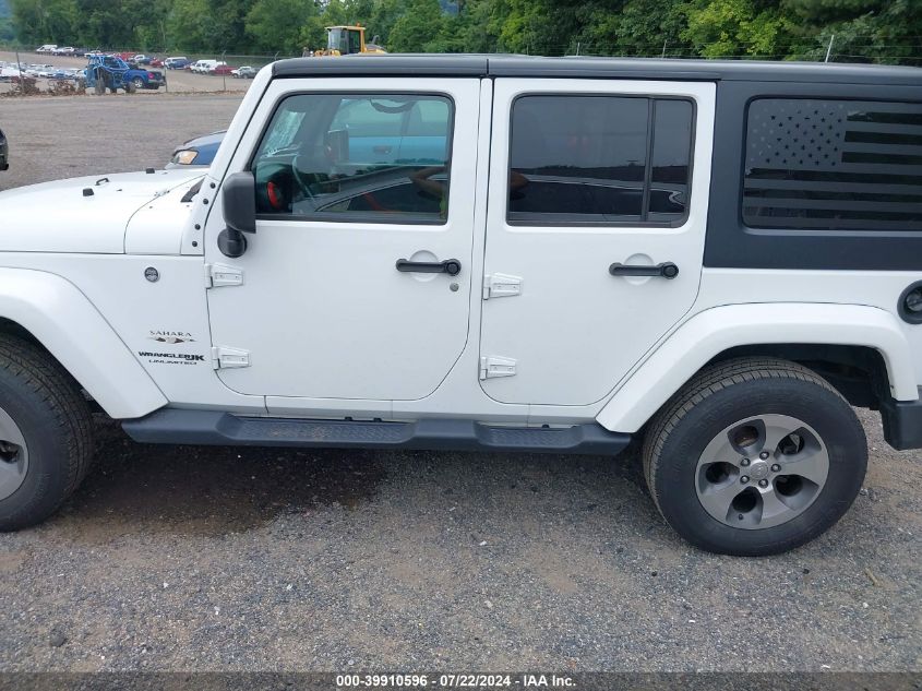 2018 Jeep Wrangler Jk Unlimited Sahara VIN: 1C4HJWEG9JL873173 Lot: 39910596