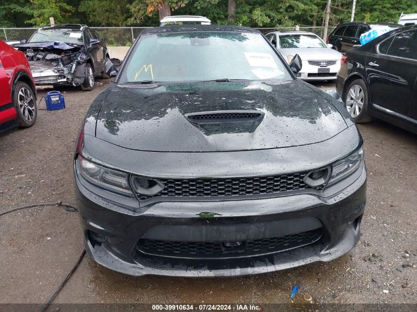 2019 Dodge Charger Scat Pack Rwd VIN: 2C3CDXGJ1KH696637 Lot: 39910634