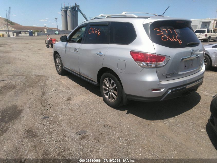 2013 Nissan Pathfinder Sl VIN: 5N1AR2MM1DC664990 Lot: 39910666