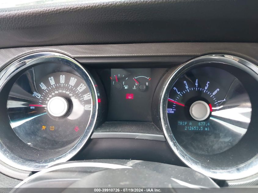 2012 Ford Mustang V6 VIN: 1ZVBP8AM0C5207545 Lot: 39910726