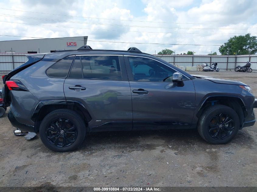 2022 Toyota Rav4 Hybrid Se VIN: 4T3T6RFV3NU086247 Lot: 39910804