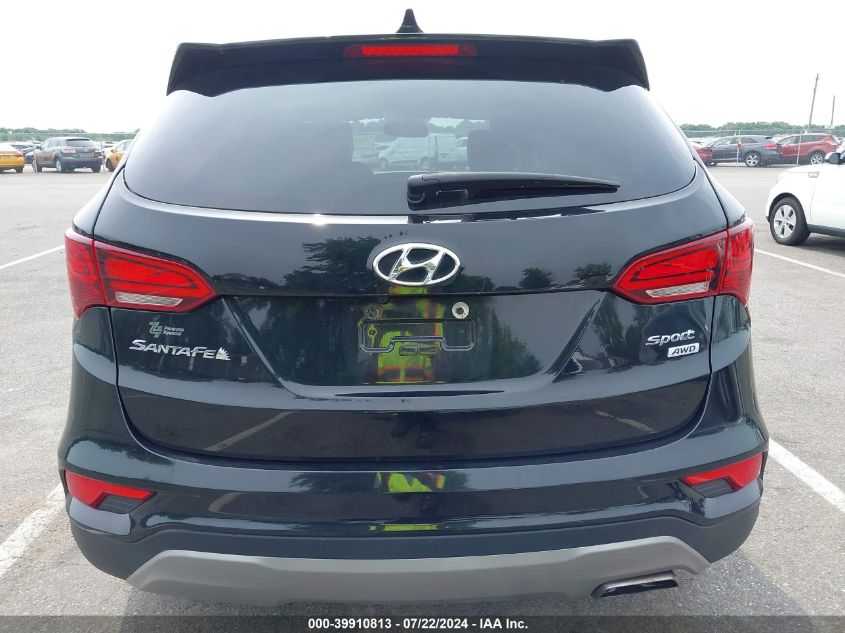 2018 Hyundai Santa Fe Sport 2.4L VIN: 5XYZUDLB4JG536025 Lot: 39910813