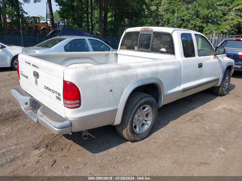 2004 Dodge Dakota Slt VIN: 1D7GL42K04S628961 Lot: 39910819