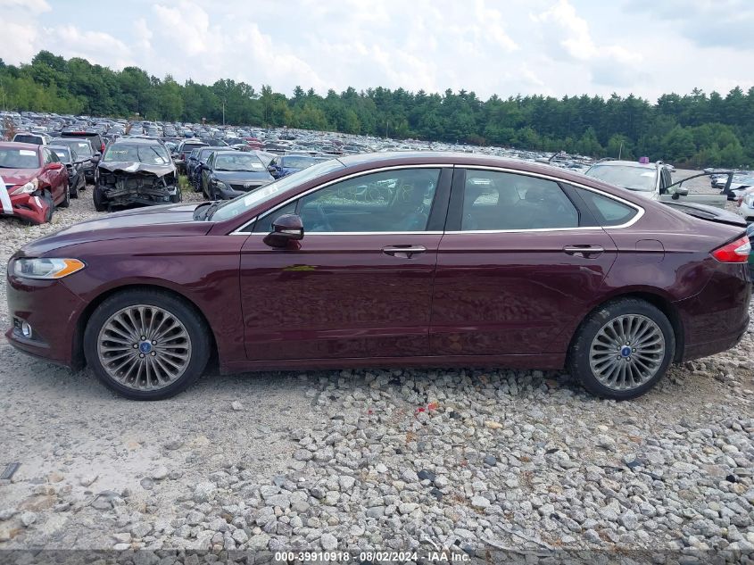 2013 Ford Fusion Titanium VIN: 3FA6P0D98DR122096 Lot: 39910918