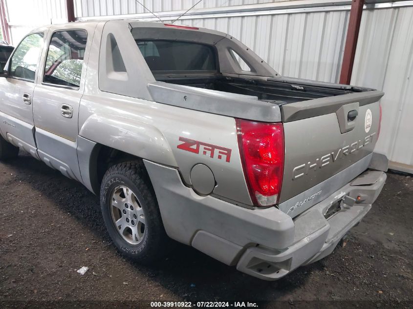 2002 Chevrolet Avalanche 1500 VIN: 3GNEC13T52G352229 Lot: 39910922