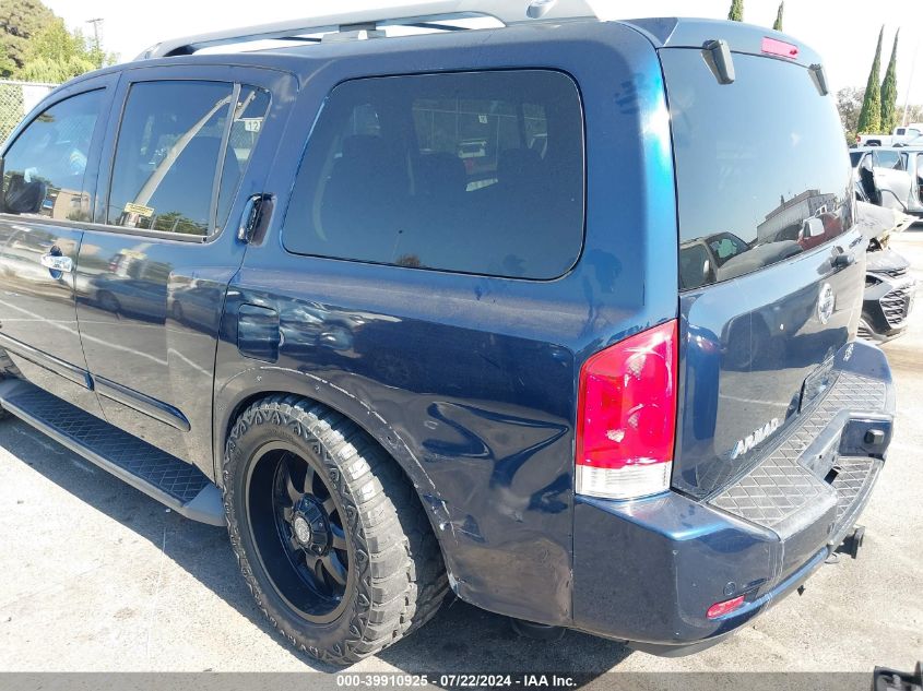 2008 Nissan Armada Se VIN: 5N1AA08D58N606445 Lot: 39910925