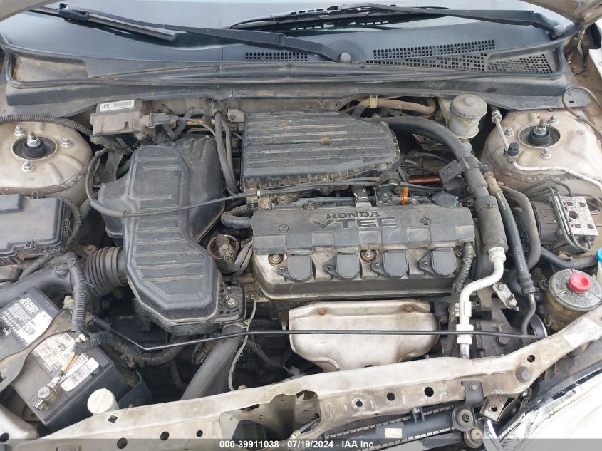 2004 Honda Civic Ex VIN: 1HGEM229X4L030503 Lot: 39911038