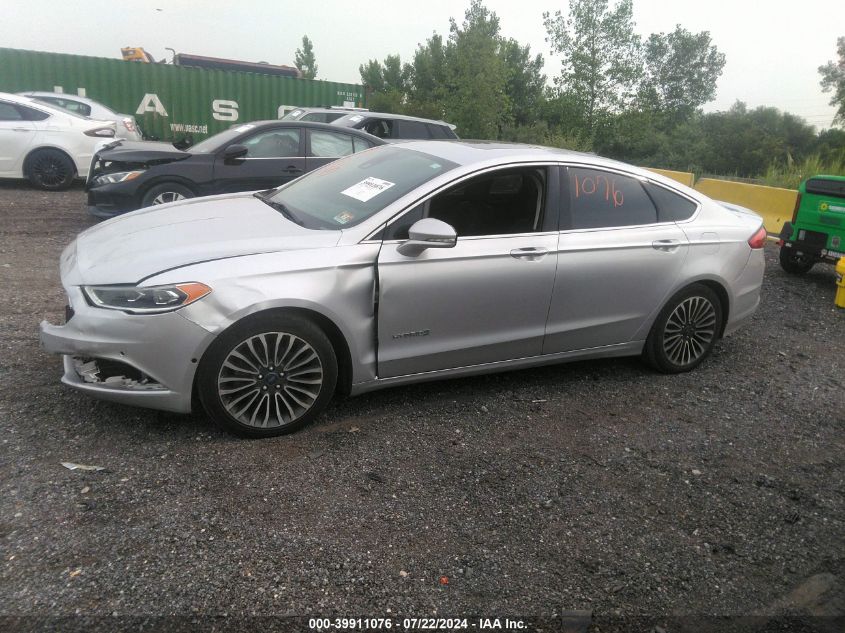 2017 Ford Fusion Hybrid Titanium VIN: 3FA6P0RU2HR250434 Lot: 39911076