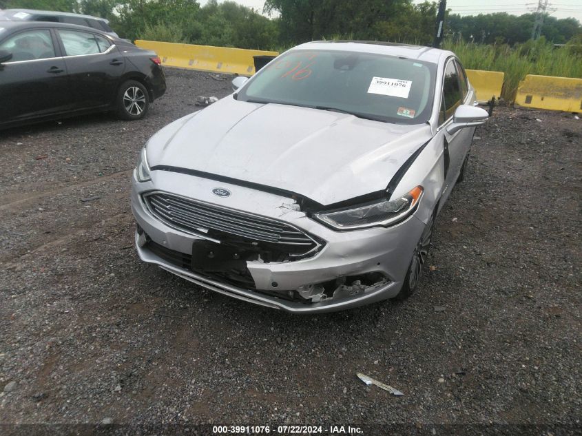 2017 Ford Fusion Hybrid Titanium VIN: 3FA6P0RU2HR250434 Lot: 39911076