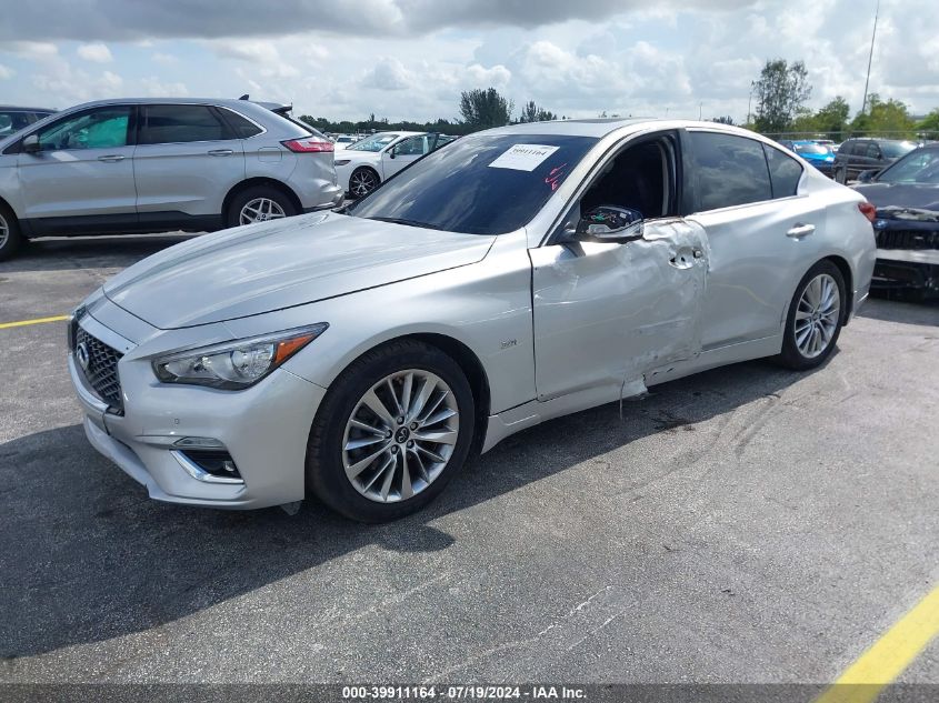 2019 Infiniti Q50 3.0T Luxe VIN: JN1EV7AP5KM516929 Lot: 39911164