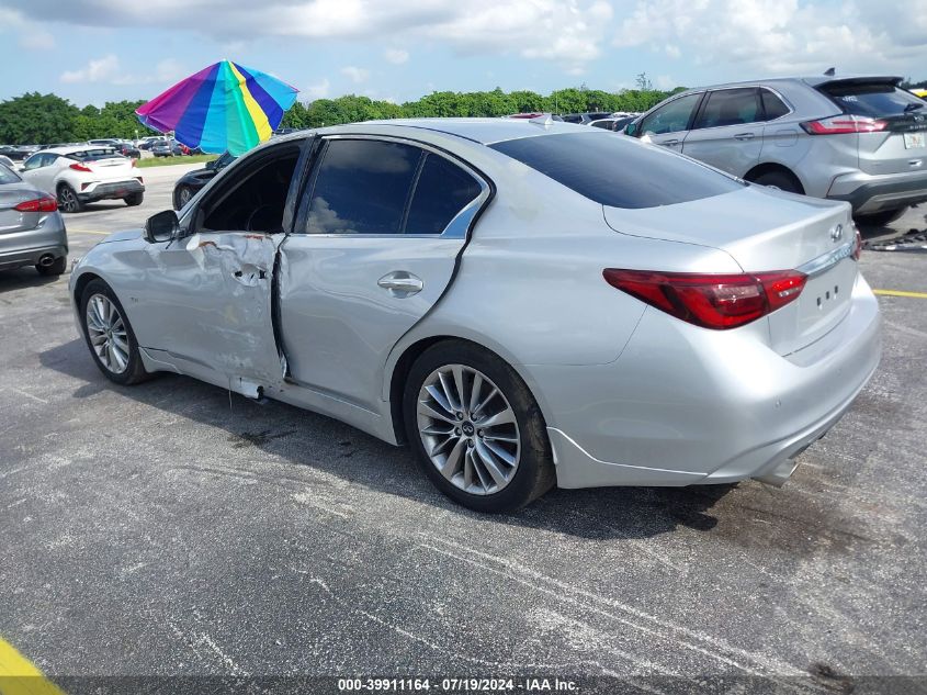 2019 Infiniti Q50 3.0T Luxe VIN: JN1EV7AP5KM516929 Lot: 39911164