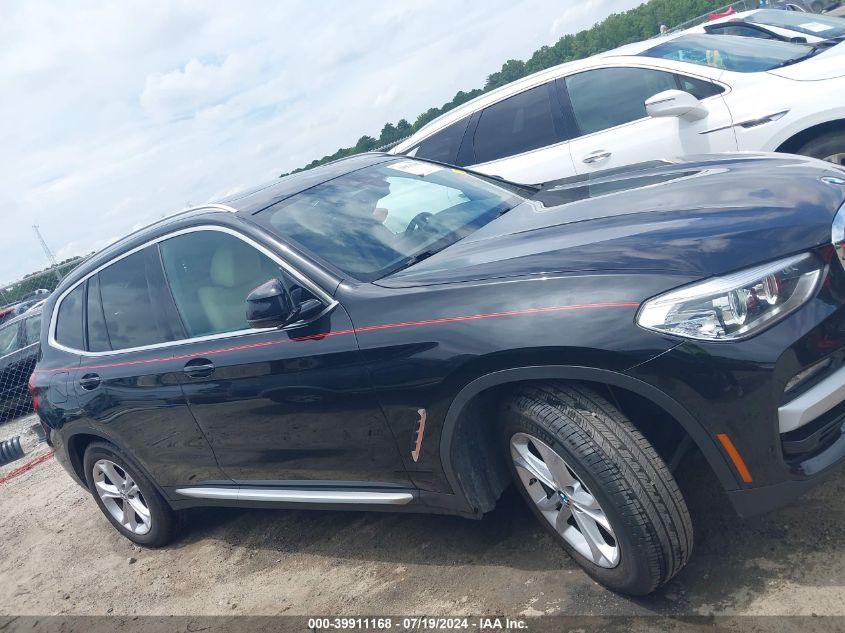 2021 BMW X3 Sdrive30I VIN: 5UXTY3C07M9H46533 Lot: 39911168