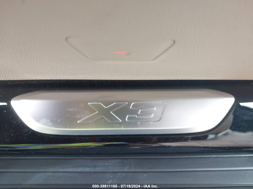 2021 BMW X3 Sdrive30I VIN: 5UXTY3C07M9H46533 Lot: 39911168