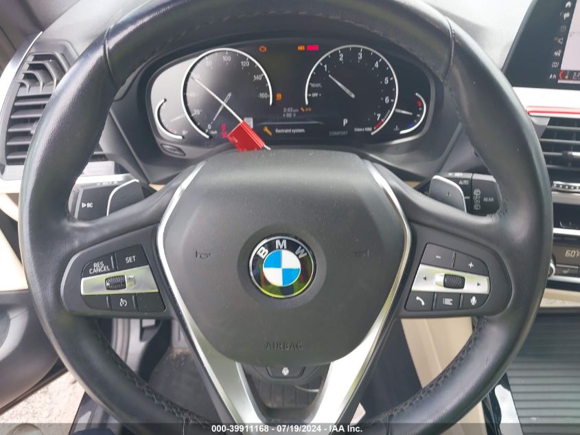 2021 BMW X3 Sdrive30I VIN: 5UXTY3C07M9H46533 Lot: 39911168