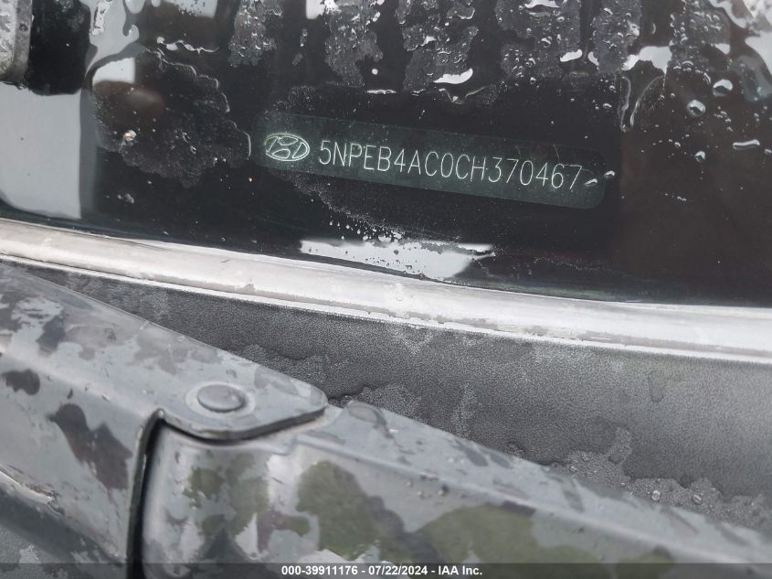 5NPEB4ACOCH370467 2012 Hyundai Sonata Gls