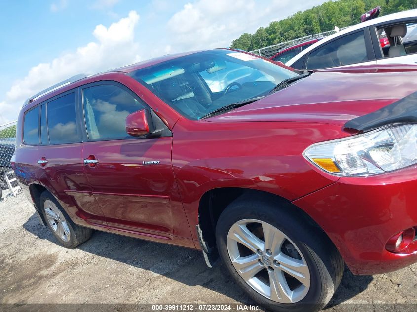 2008 Toyota Highlander Limited VIN: JTEDS42A882007671 Lot: 39911212