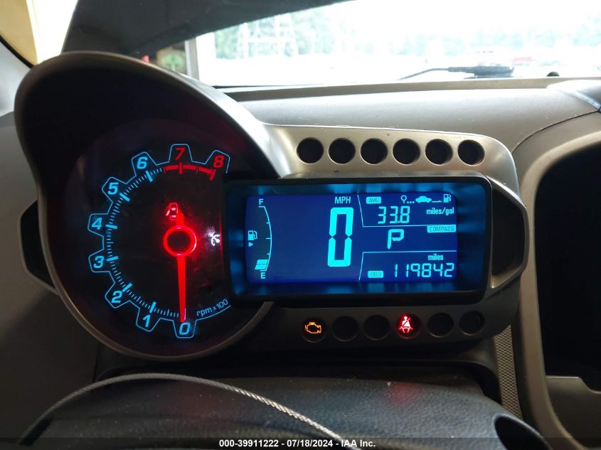 2012 Chevrolet Sonic 2Lt VIN: 1G1JC5SB3C4188414 Lot: 39911222